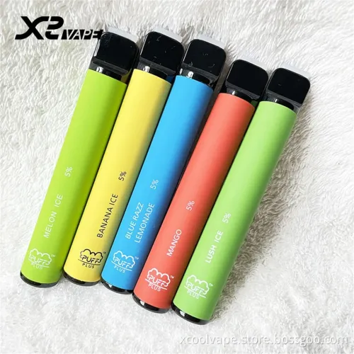 Puff Plus Puff Bar with Different Color Packaging